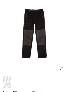 Topo Designs Black Fleece Joggers